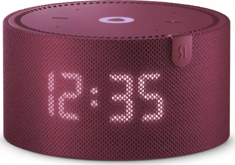 Акустическая система Яндекс Станция Мини Плюс Красная YNDX-00020 Red с часами (Умная колонка с голосовым помощником)