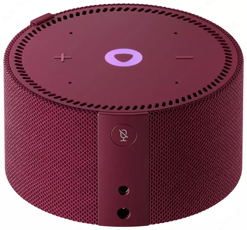 Акустическая система Яндекс Станция Мини Плюс Красная YNDX-00020 Red с часами (Умная колонка с голосовым помощником)