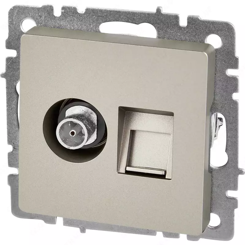 BRITE Розетка TV оконечная РТВ18-0-БрГ граф. IEK