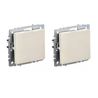 BRITE Выключатель 3-кл. 10А ВС10-3-0-БрС сталь IEK