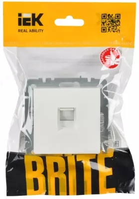 BRITE Роз. телефонная RJ11 РТ10-БрБ бел. IEK