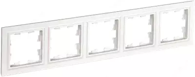 BRITE Рамка 5-мест. РУ-5-БрБ бел. IEK