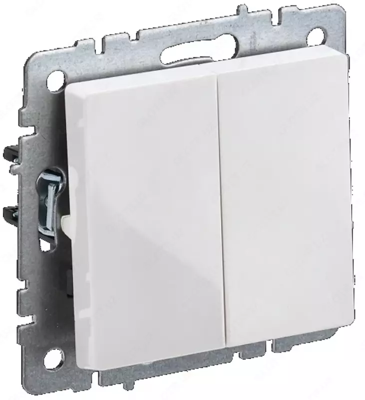 Выключатель BRITE 2-кл. 10А ВС10-2-0-БрБ белый IEK