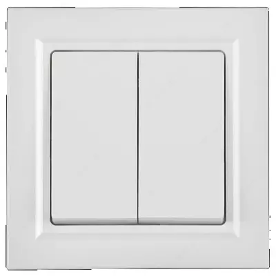 Выключатель BRITE 2-кл. прох. (реверс) 10А ВС10-2-6-БрБ белый IEK