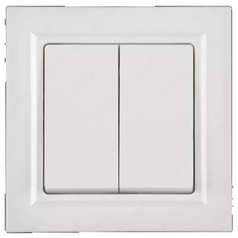 Выключатель BRITE 2-кл. прох. (реверс) 10А ВС10-2-6-БрБ белый IEK