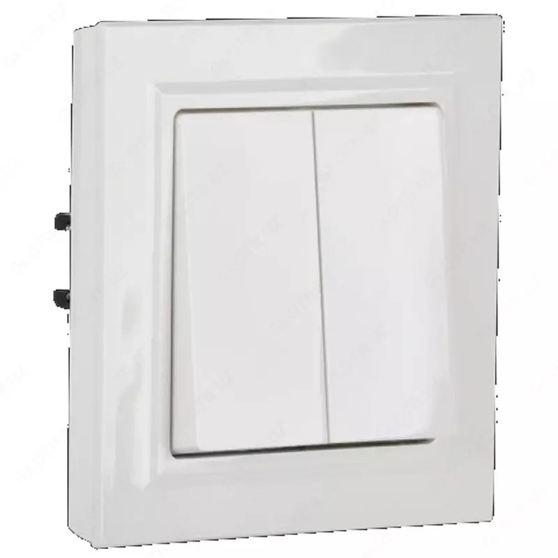 Выключатель BRITE 2-кл. прох. (реверс) 10А ВС10-2-6-БрБ белый IEK