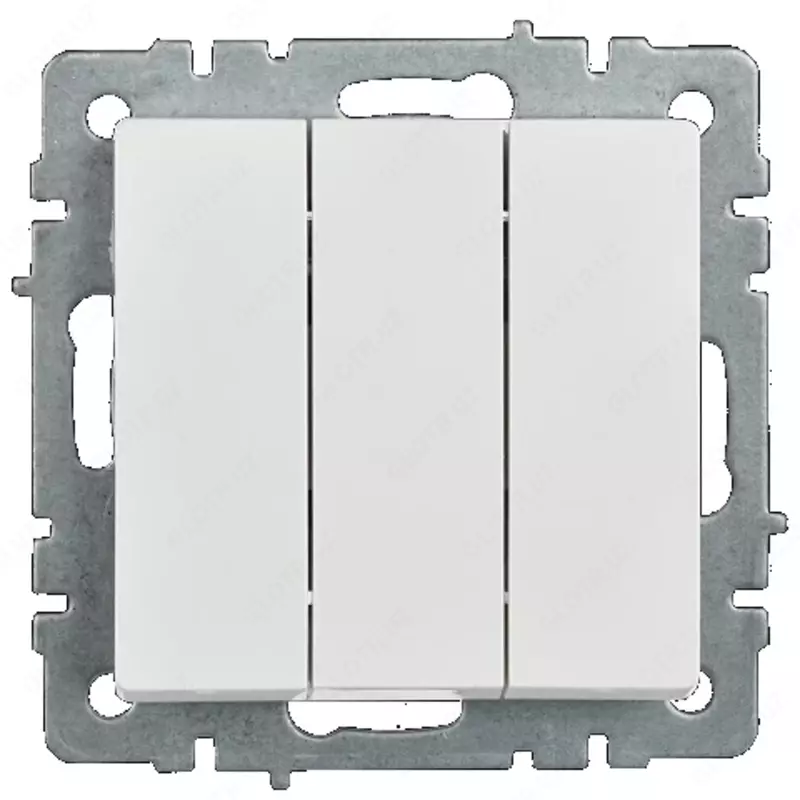 Выключатель BRITE 3-кл. 10А ВС10-3-0-БрБ белый IEK