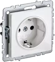 Розетка BRITE с з/к/ш 16А РС14-1-0-БрБ белый IEK