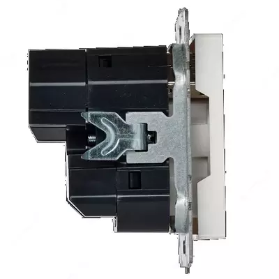 Розетка BRITE с з/к/ш 16А с USB A+C 18Вт РЮш11-1-БрБ белый IEK