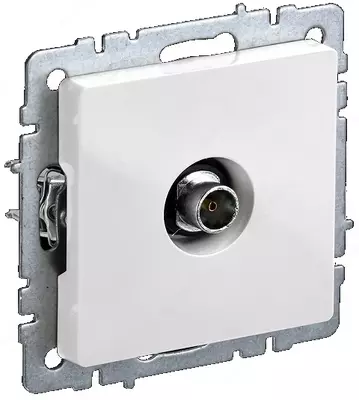 Розетка TV BRITE оконечная РТВ11-0-БрБ белый  IEK