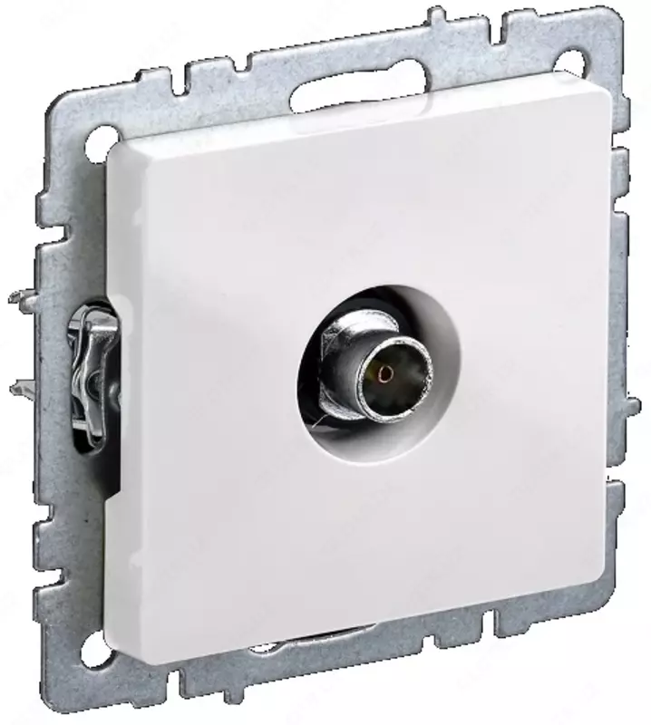 Розетка TV BRITE оконечная РТВ11-0-БрБ белый  IEK