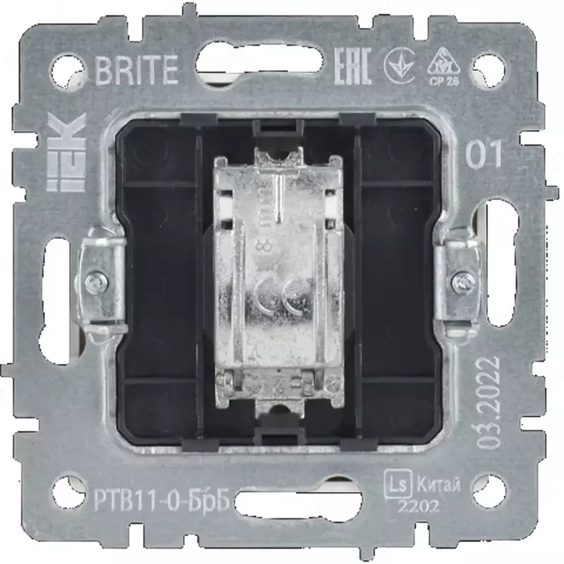 Розетка TV BRITE оконечная РТВ11-0-БрБ белый  IEK