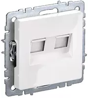 Brite kompyuter rozetkasi 2-RJ45 kat.6 RK11-2-BRB oq IEK
