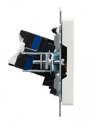 Розетка компьютерная BRITE 2-ая RJ45 кат.6 РК11-2-БрБ белый  IEK