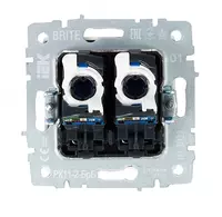 107 120 so'm Brite kompyuter rozetkasi 2-RJ45 kat.6 RK11-2-BRB oq IEK