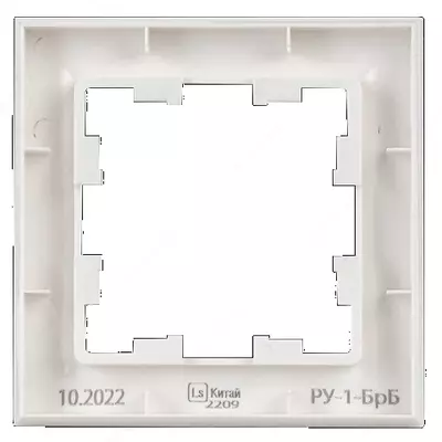 Рамка BRITE 1-местная РУ-1-БрБ белый IEK