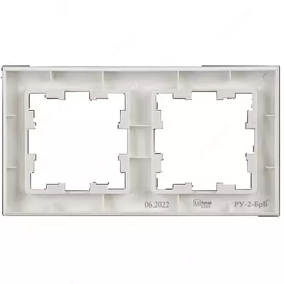 Рамка BRITE 2-местная РУ-2-БрБ белый IEK