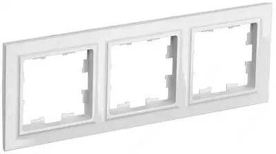 Рамка BRITE 3-местная РУ-3-БрБ белый IEK
