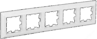 Рамка BRITE 5-местная РУ-5-БрБ белый IEK