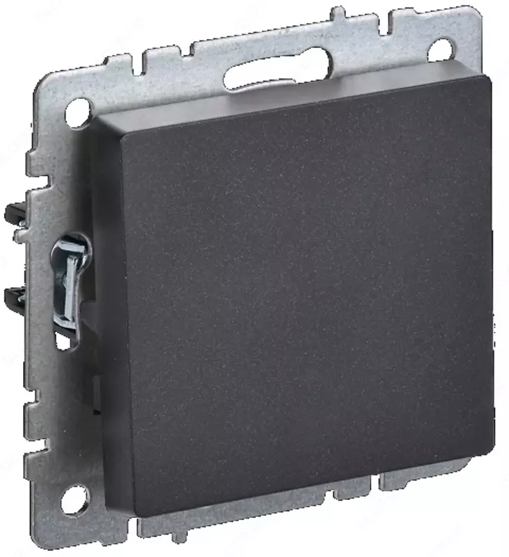 Выключатель BRITE 1-кл. 10А ВС10-1-0-БрЧ черный IEK