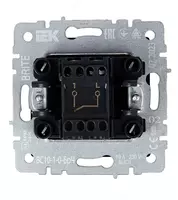 Выключатель BRITE 1-кл. прох. реверс 10А ВС10-1-6-БрЧ черный IEK Только в розницу