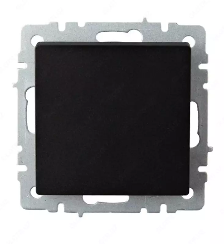 Выключатель BRITE 1-кл. самовозвратный 10А ВС10-1-4-БрЧ черный IEK