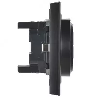 Розетка BRITE 2-я с з/к без з/ш 16А в сб. РС12-3-БрЧ черный IEK - 47 320 сум