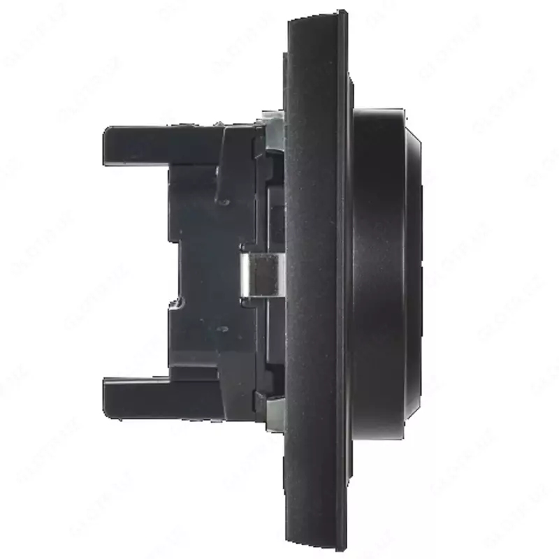 Розетка BRITE 2-я с з/к без з/ш 16А в сб. РС12-3-БрЧ черный IEK