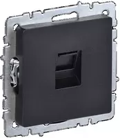 Telefon rozetkasi BRITE RJ11 RT10-RF qora IEK