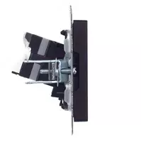 Розетка компьютерная BRITE RJ45 кат.5E РК10-БрЧ черный IEK - 63 570 сум