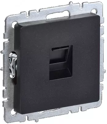 Розетка компьютерная BRITE RJ45 кат.6 РК11-БрЧ черный IEK