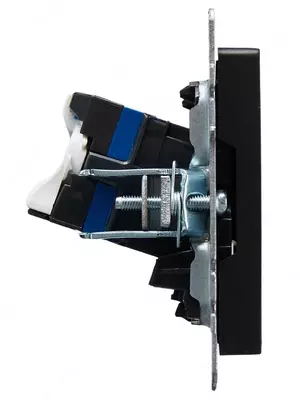 Brite kompyuter rozetkasi 2-RJ45 kat.6 RK11-2-Brch qora IEK