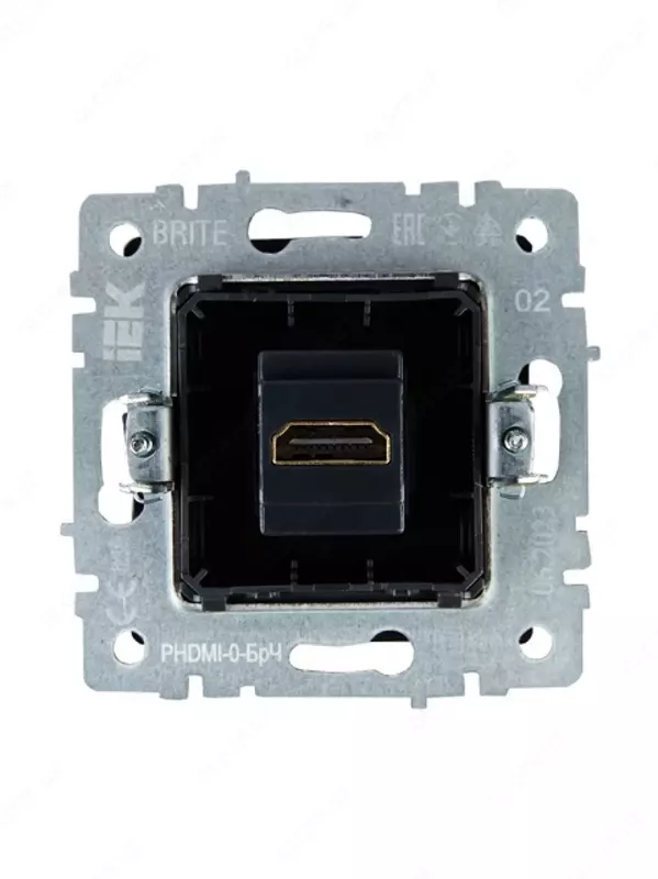 Розетка HDMI BRITE РHDMI-0-БрЧ черный IEK