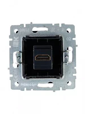 Розетка HDMI BRITE РHDMI-0-БрЧ черный IEK