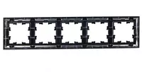 Рамка BRITE 5-местная РУ-5-БрЧ черный IEK - 45 240 сум