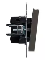 Выключатель BRITE 1-кл. перекр. 10А ВС10-1-3-БрС сталь IEK - 33 150 сум