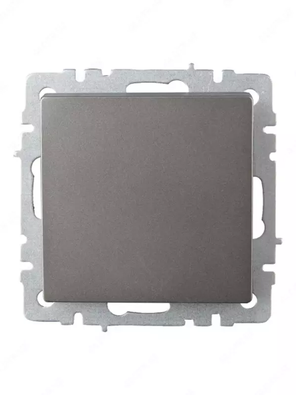 Выключатель BRITE 1-кл. самовозвратный 10А ВС10-1-4-БрС сталь IEK