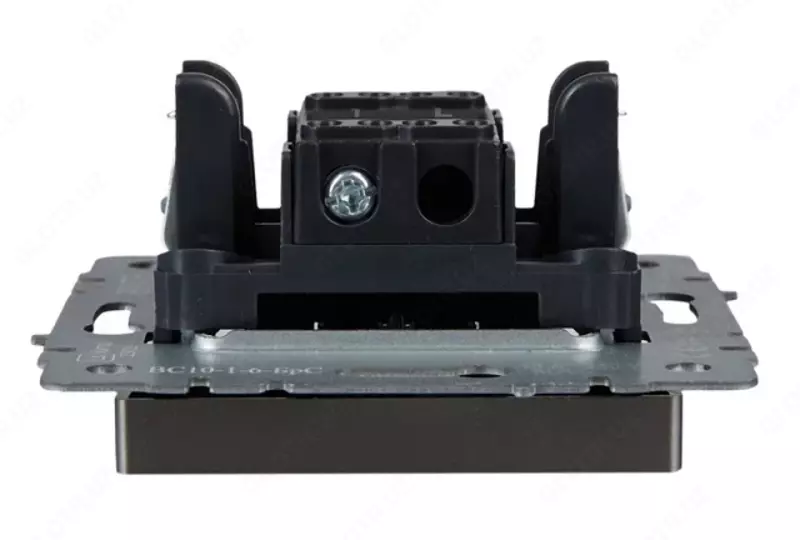 Выключатель BRITE 1-кл. самовозвратный 10А ВС10-1-4-БрС сталь IEK