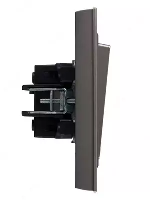 Выключатель BRITE 2-кл. 10А ВС10-2-0-БрС сталь IEK