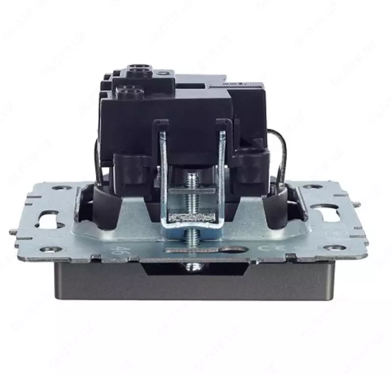 Розетка BRITE с з/к/ш 16А РС14-1-0-БрС сталь IEK