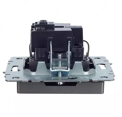 Розетка BRITE с з/к/ш 16А РС14-1-0-БрС сталь IEK