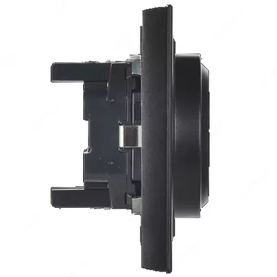 Розетка BRITE 2-я с з/к без з/ш 16А в сб. РС12-3-БрС сталь IEK