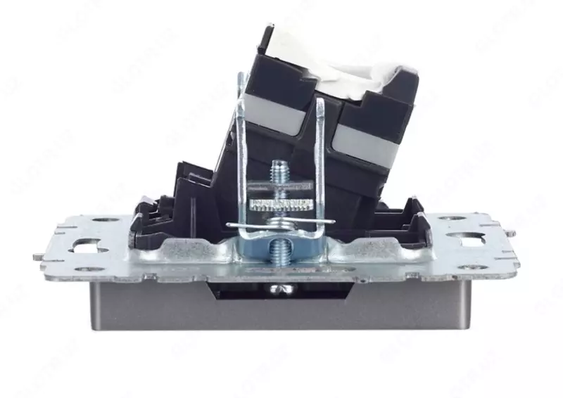 Розетка телефонная BRITE RJ11 РТ10- БрС сталь IEK