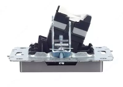 Розетка компьютерная BRITE RJ45 кат.5E РК10- БрС сталь IEK