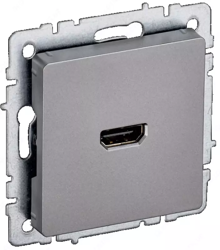 Розетка HDMI BRITE РHDMI-0-БрС сталь IEK