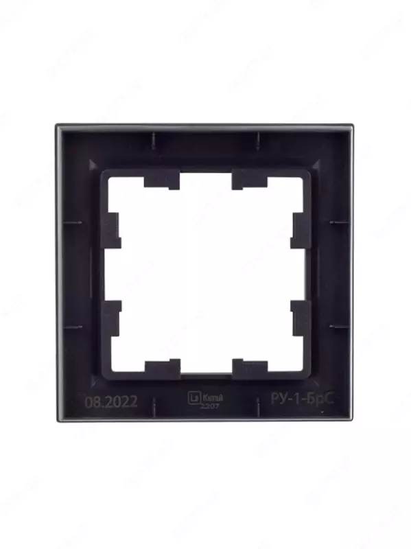 Рамка BRITE 1-местная РУ-1-БрС сталь IEK