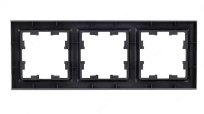 Рамка BRITE 3-местная РУ-3-БрС сталь IEK