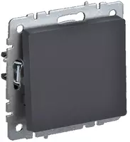 Выключатель BRITE 1-кл. прох. 10А ВС10-1-6-БрГ графит IEK