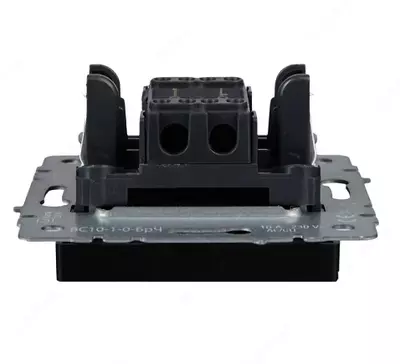 Выключатель BRITE 1-кл. прох. 10А ВС10-1-6-БрГ графит IEK