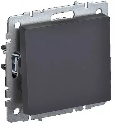 Выключатель BRITE 1-кл. перекр. 10А ВС10-1-3-БрГ графит IEK